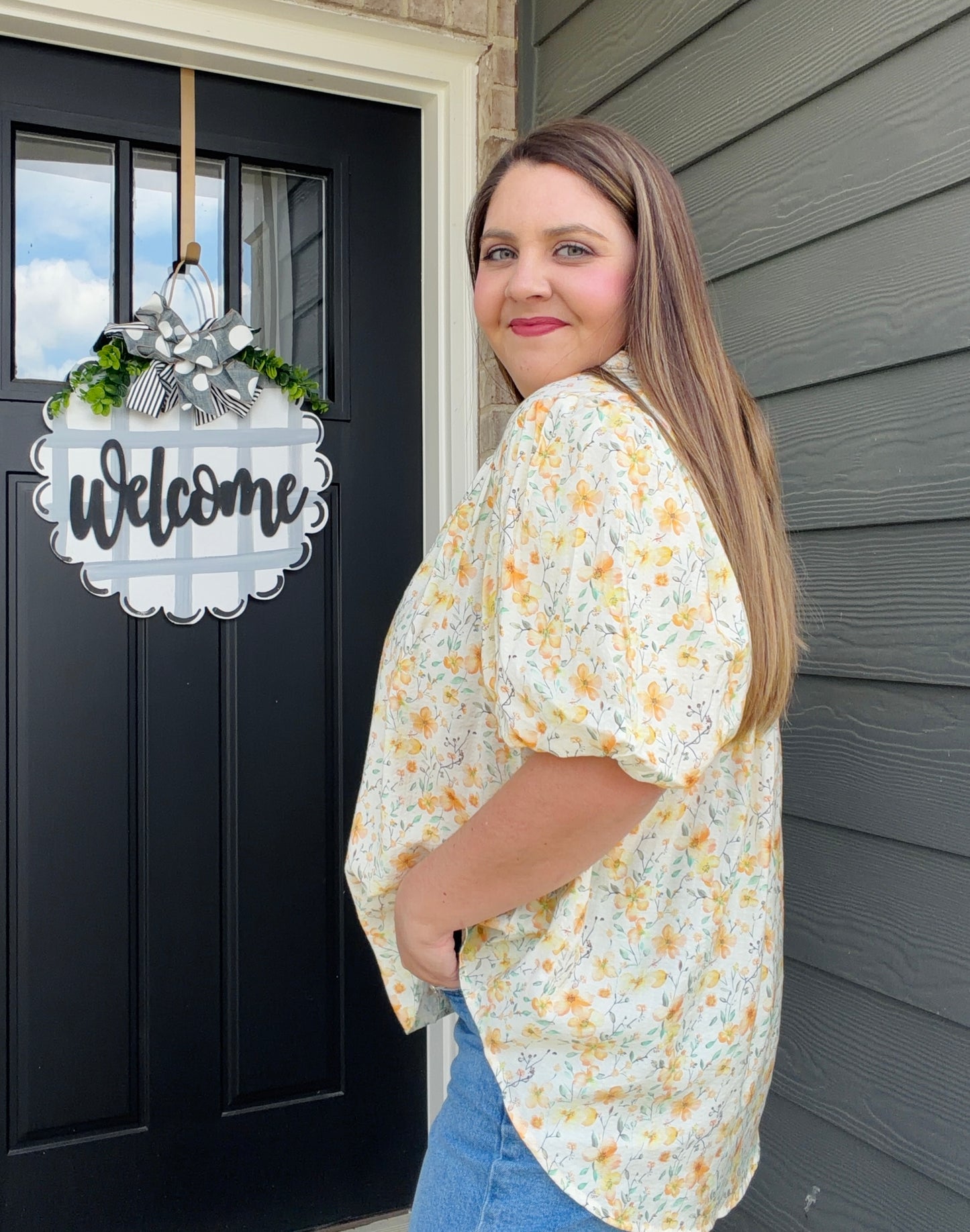 Ditsy Floral Print Blouse
