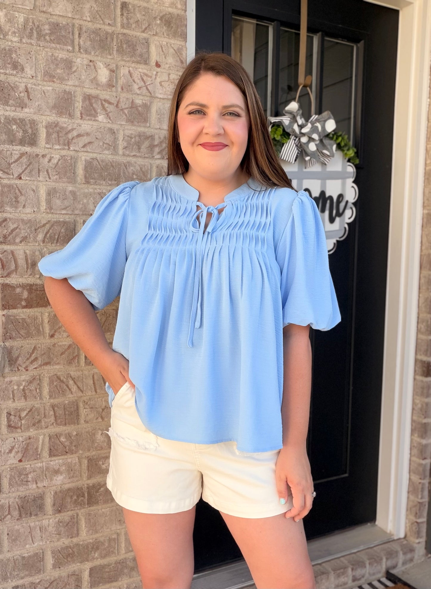 Tucker Woven Blouse