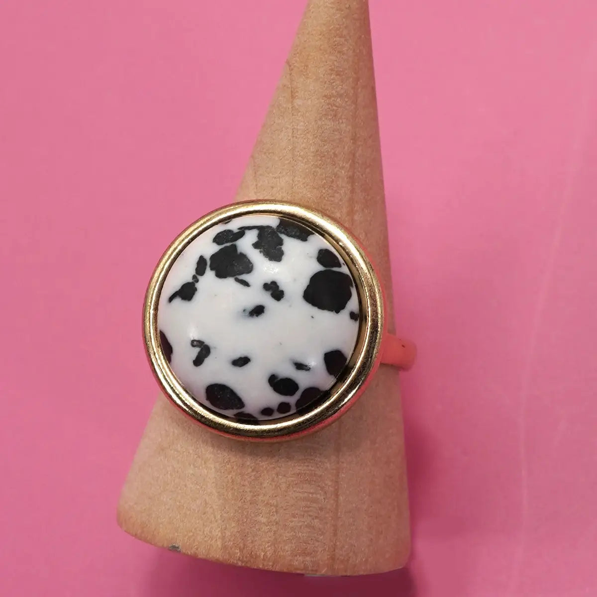 Dalmation Stone Ring