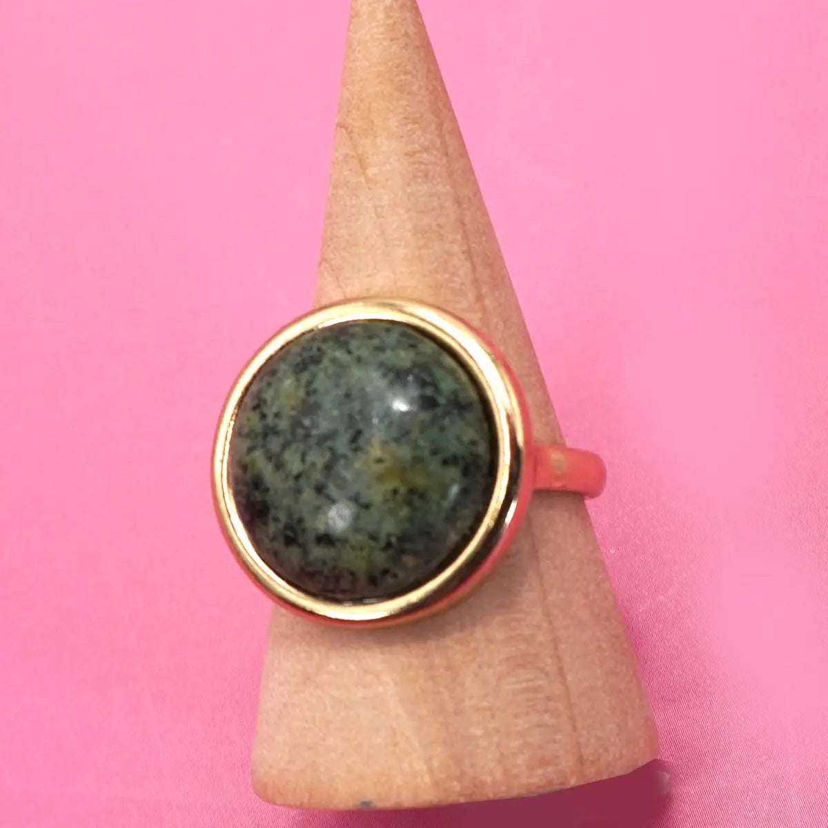 Green Stone Ring