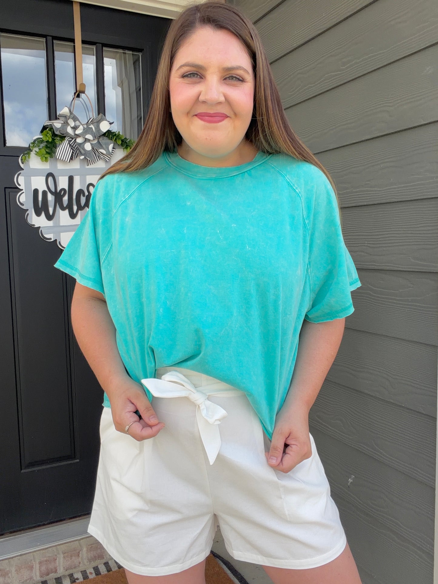 Acid Wash Crop Tee