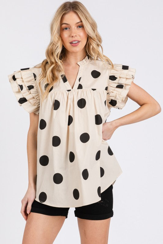 Shelly Polka Dot Blouse