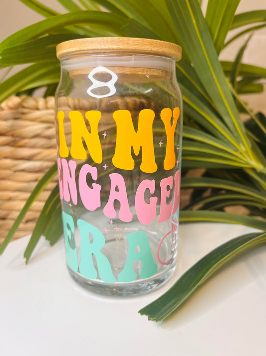 'In my Engaged Era' Glass Cup