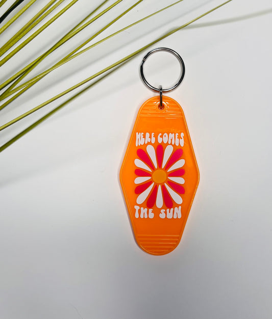 'Here Comes the Sun' Motel Keychain