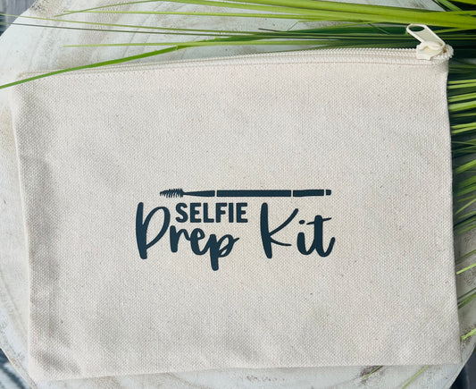 'Selfie Prep Kit' Canvas Bag
